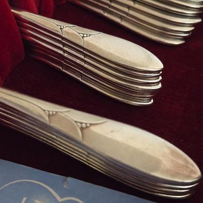 Community Silverplate Flateware Set with Box