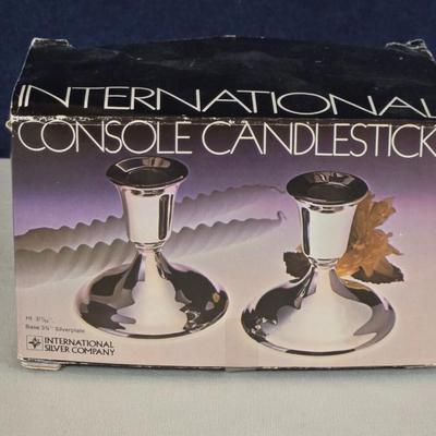 International Silver Candleholders