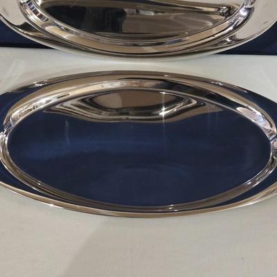 (2) Crate & Barrel Oval Platters