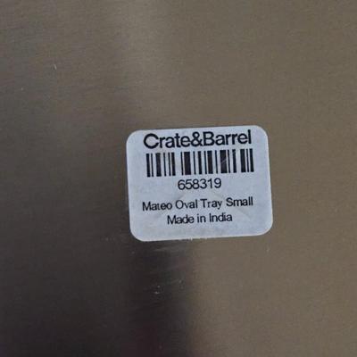 (2) Crate & Barrel Oval Platters
