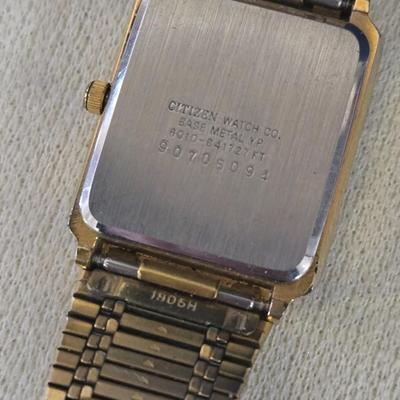 Ladies Gold Tone Seiko and Men's Gold Tone Citizen Watch