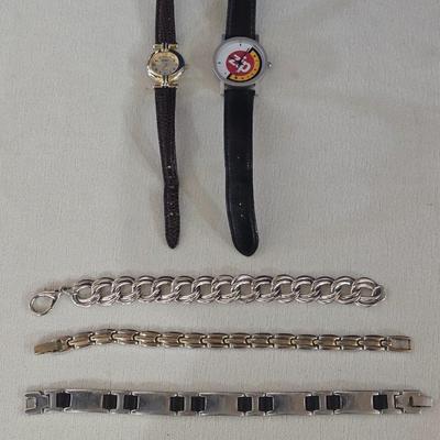 (2) Watches and (3) Bracelets