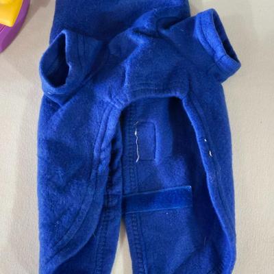 (2) Dog Outfits and Dog Toy