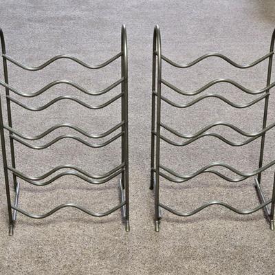 (2) Metal Wine Racks