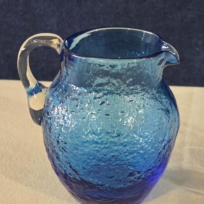 (2) Glass Creamer Pitchers