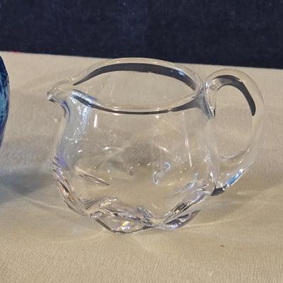 (2) Glass Creamer Pitchers