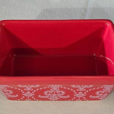 Small Ceramic Bread Pan and Small Vase