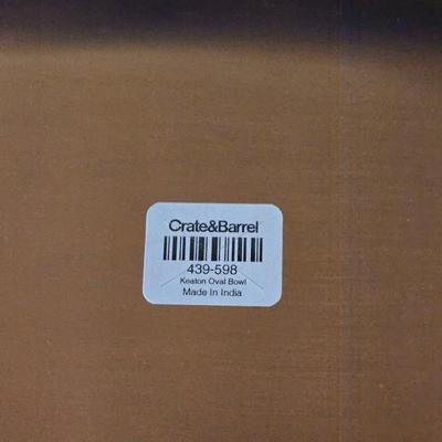 Crate & Barrel Hammered Copper Oval Platter