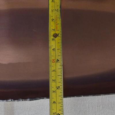Crate & Barrel Hammered Copper Oval Platter