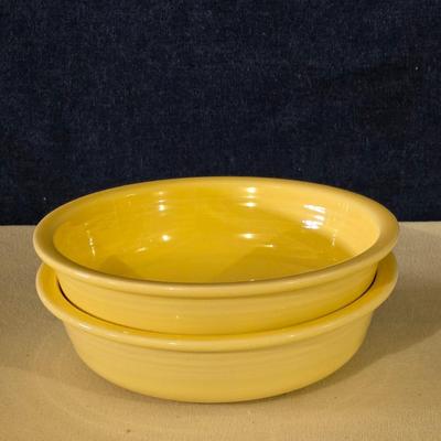 (2) Yellow Fiesta Bowls