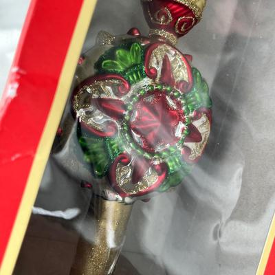 Lot 364 Christopher Radko Shiny Brite Tree Topper