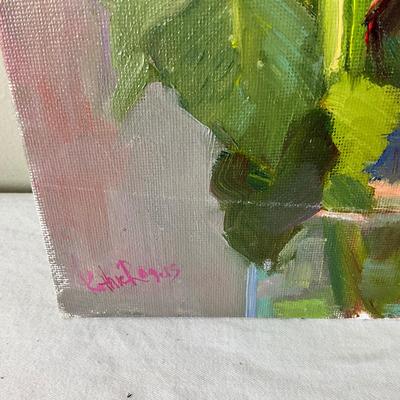 103 Original Oil Painting "Pink Roses" by Kathie Rogers