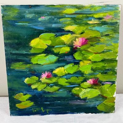 105 Original Acrylic Painting "Homage to Monet" by Kathie Rogers