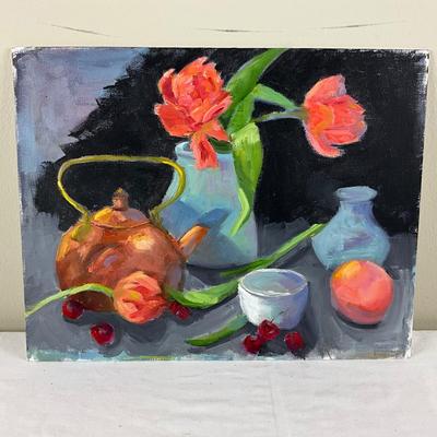 196 Original Acrylic Painting Still LIfe by Kathie Rogers