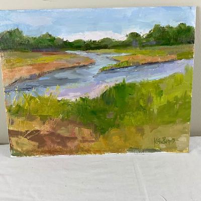 108 Original Acrylic Painting "Maryland Marsh" by Kathie Rogers