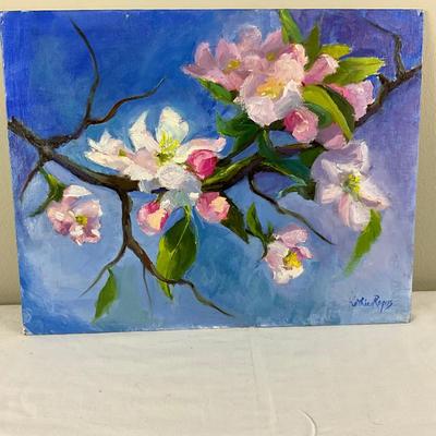 109 Original Oil Painting "Cherry Blossoms by Kathie Rogers