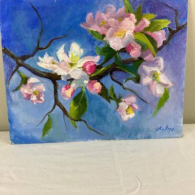 109 Original Oil Painting "Cherry Blossoms by Kathie Rogers
