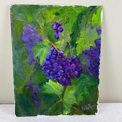 110 Original Oil Painting "Grape Vine" by Kathie Rogers