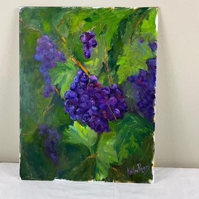110 Original Oil Painting "Grape Vine" by Kathie Rogers
