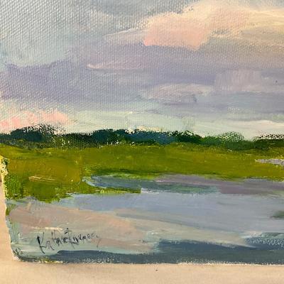 83 Original Oil Painting Marsh Landscape by Kathie Rogers