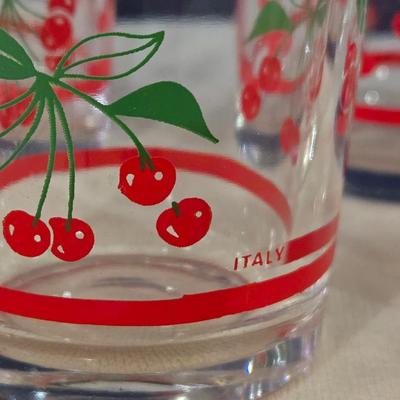Vintage Italian Cherry Glasses