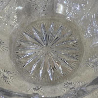 Cut Glass Serving Bowl
