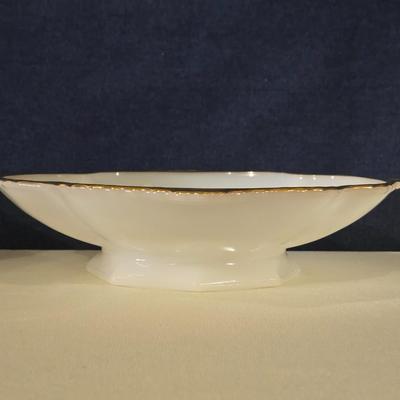 Gold Gilt Edge Milk Glass Set