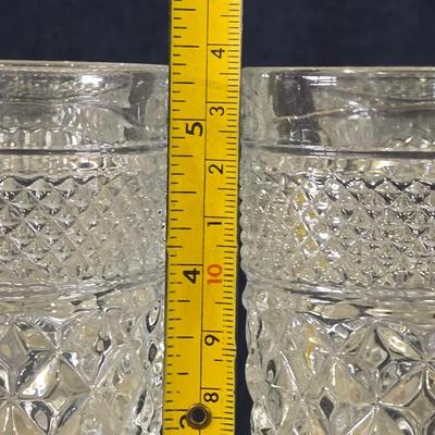 Cut Glass Goblets and Serving Bowl