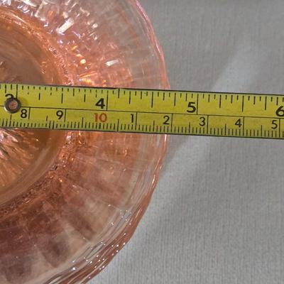Vintage Pink Depression Glass Dessert Plates