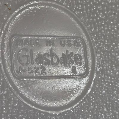 (2) Vintage Glasbake Casserole Dishes