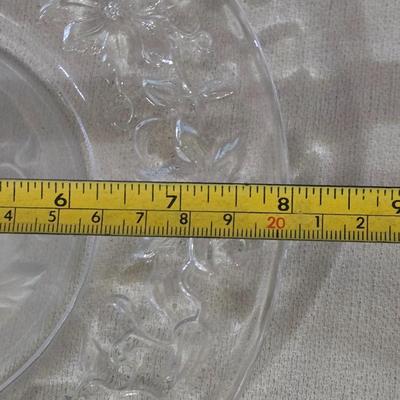 Princess House Dome and Frosted Glass Plate