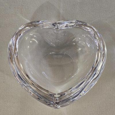 Orrefors Crystal Heart Dish