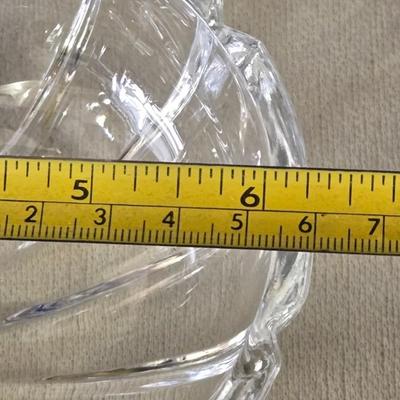 (2) Hearts and Star Glass Bowls