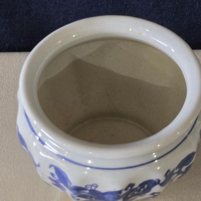 Blue & White Ceramic Bowl or Planter