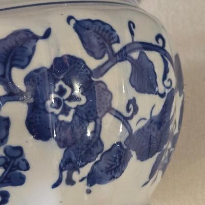 Blue & White Ceramic Bowl or Planter