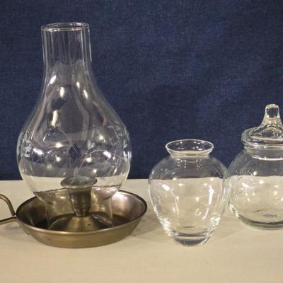 Princess House Jar, Vase, and Candleholder
