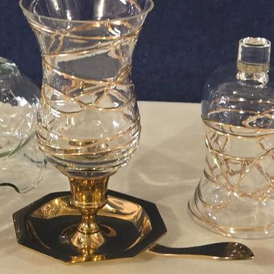 Candle Holders Tops and One Base