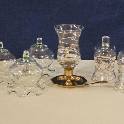 Candle Holders Tops and One Base