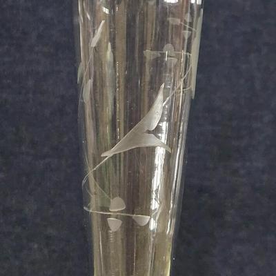 Princess House (2) Etched Glass Vases