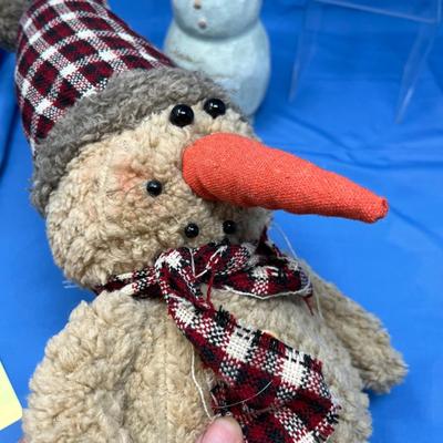 Lot 448 Plush snowman & figure