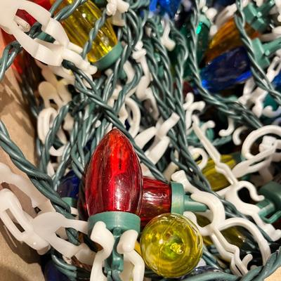 Lot 449 Box of LED outdoor lights with clips