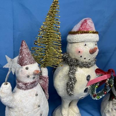 Lot 453 Snowman Figures