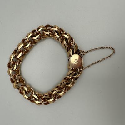 POM 14k Gold Woven Bracelet
