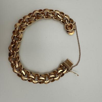 POM 14k Gold Woven Bracelet