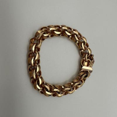 POM 14k Gold Woven Bracelet