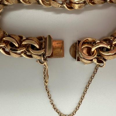 POM 14k Gold Woven Bracelet