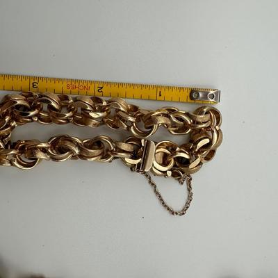 POM 14k Gold Woven Bracelet