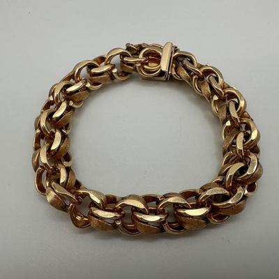 POM 14k Gold Woven Bracelet