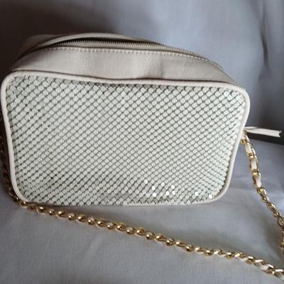 Three purses Espirit, sequin Whitting and Davis, and a non-marked white one
