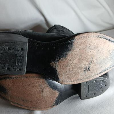 Two pair of leather soled Cowboy boots Tony Llama size 9